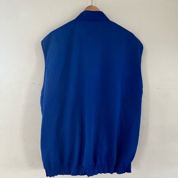 Footjoy Golf Windbreaker Vest Pullover Mockneck Button Blue Men's Size Large - Picture 7 of 10